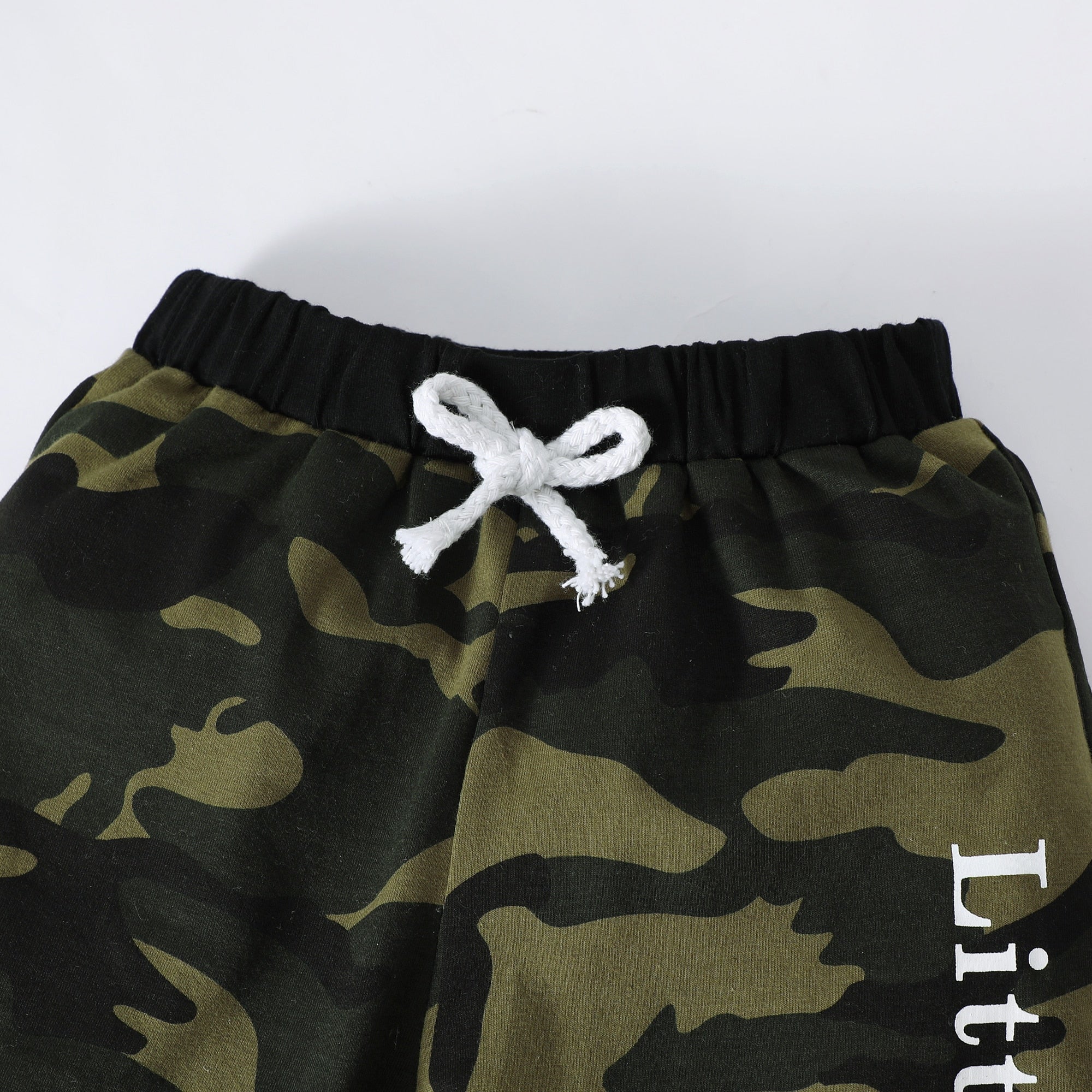 Kids Boys Black Hoodie+Camouflage Pants Suit childrensterritory