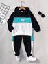 Kids Boys Blocking Hoodie with Pant Suit childrensterritory