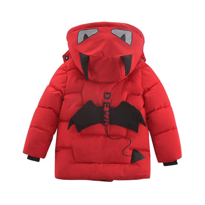 Kids Boys Cotton-padded Cartoon Monster Jacket childrensterritory