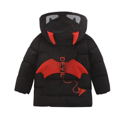 Kids Boys Cotton-padded Cartoon Monster Jacket childrensterritory