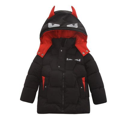 Kids Boys Cotton-padded Cartoon Monster Jacket childrensterritory
