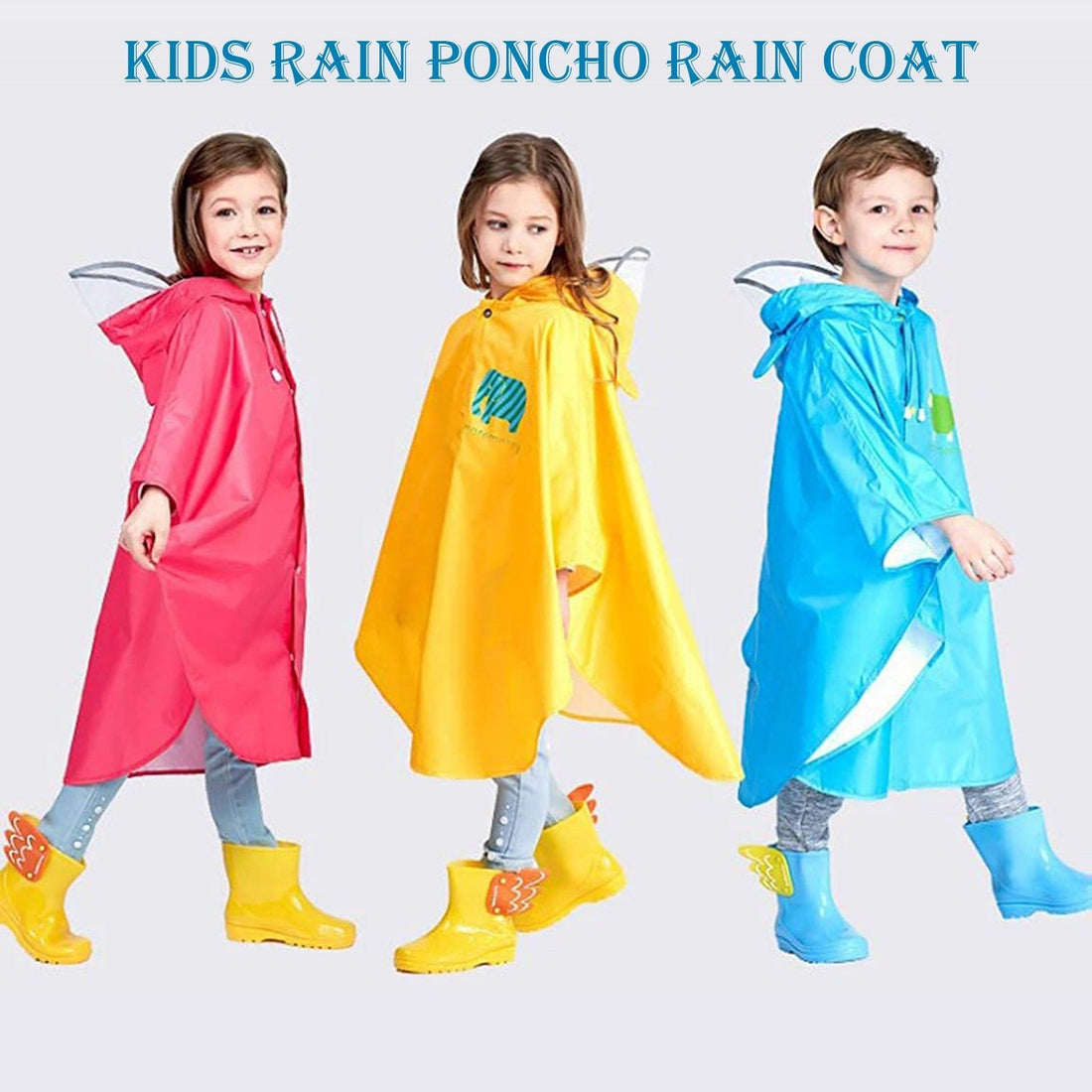 Kids Boys Girls Cute 3D Rain Wear/Raincoat childrensterritory