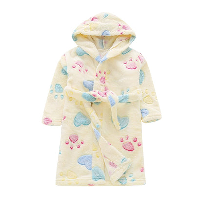 Kids Boys Girls Warm Cartoon Bathrobes/Sleepwear childrensterritory