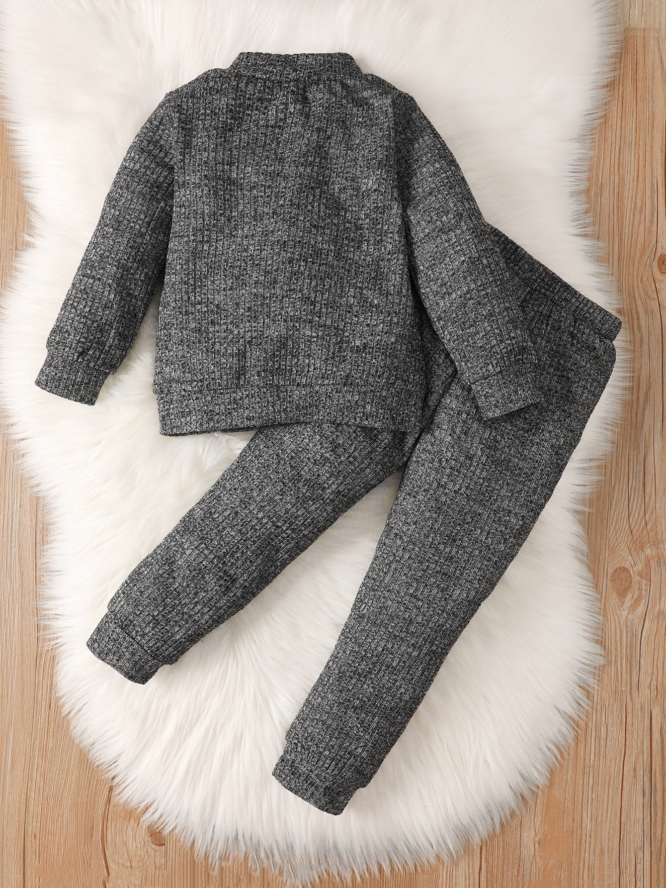Kids Boys High Collar Top+Warm Pants 2 PCS Set childrensterritory