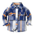 Kids Boys Long Sleeve Classic Plaid Cotton Shirts childrensterritory