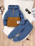 Kids Boys Long Sleeve Hooded Sports Suit Set childrensterritory
