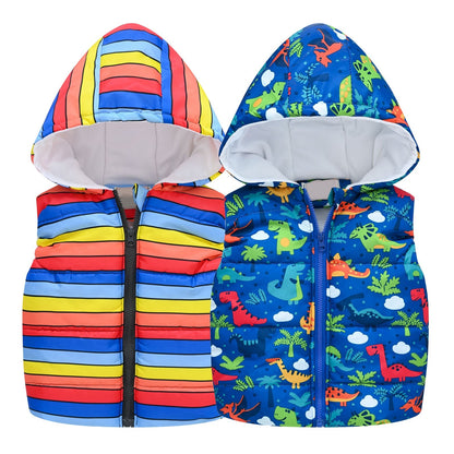 Kids Boys/Girls Cartoon Print Sleeveless Vest childrensterritory