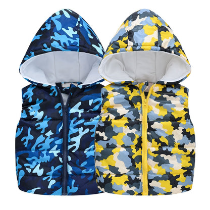 Kids Boys/Girls Cartoon Print Sleeveless Vest childrensterritory