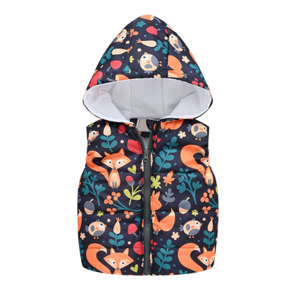 Kids Boys/Girls Cartoon Print Sleeveless Vest childrensterritory
