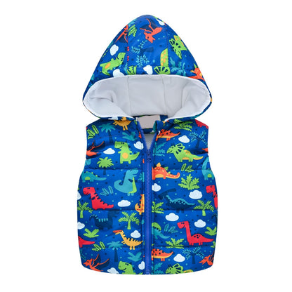 Kids Boys/Girls Cartoon Print Sleeveless Vest childrensterritory