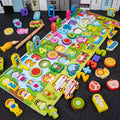 Kids Busy Board/Montessori Wooden Math Puzzle Toys childrensterritory