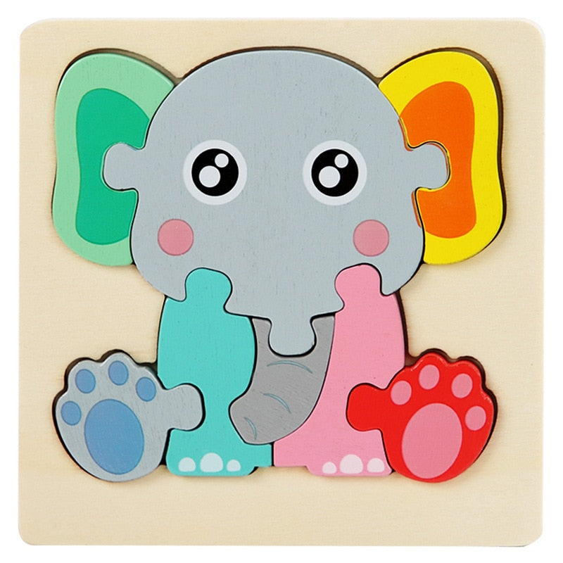 Kids Colorful 3D Jigsaw Puzzle/Educational Toys childrensterritory
