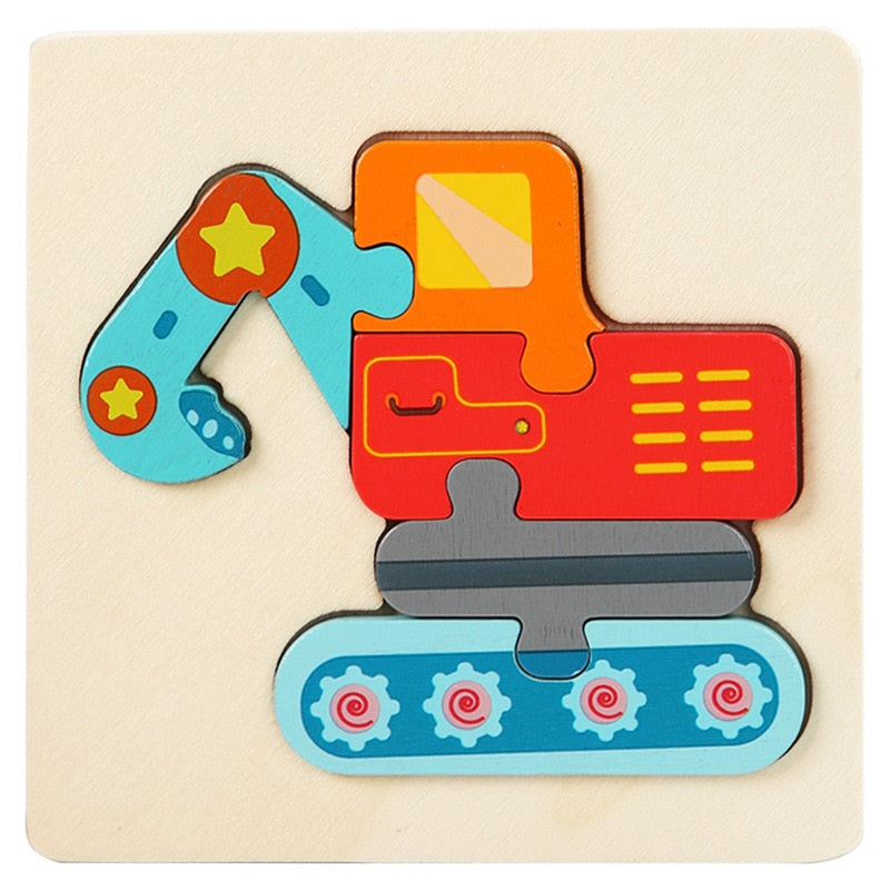 Kids Colorful 3D Jigsaw Puzzle/Educational Toys childrensterritory