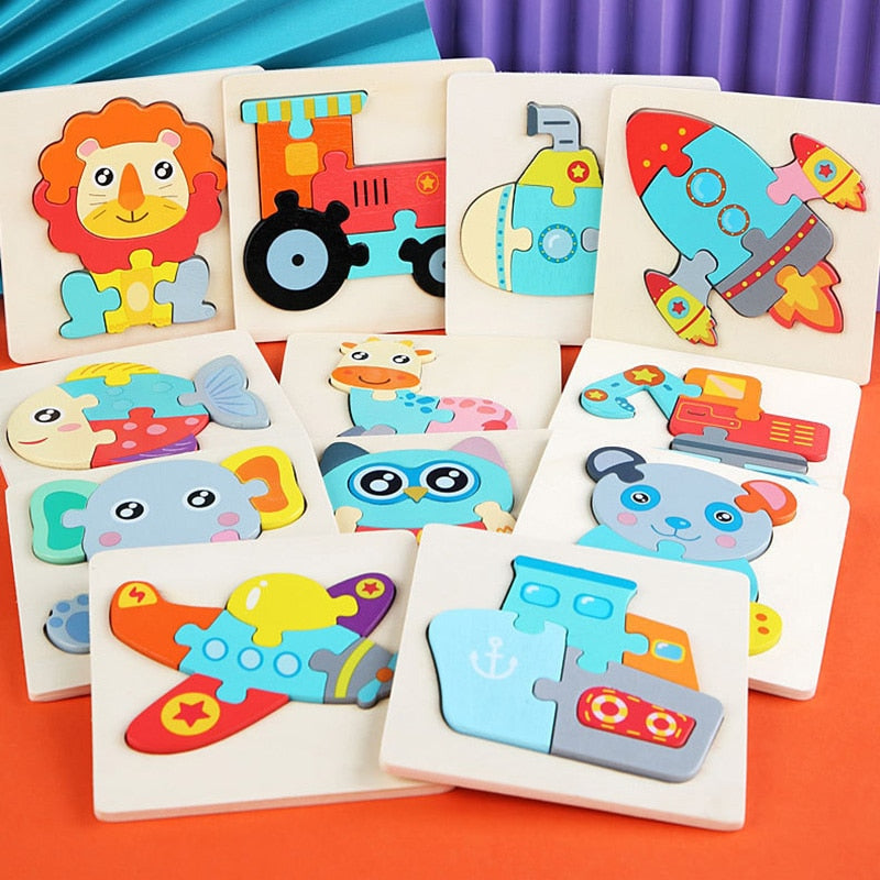 Kids Colorful 3D Jigsaw Puzzle/Educational Toys childrensterritory