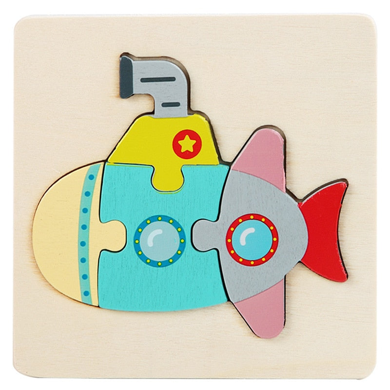 Kids Colorful 3D Jigsaw Puzzle/Educational Toys childrensterritory