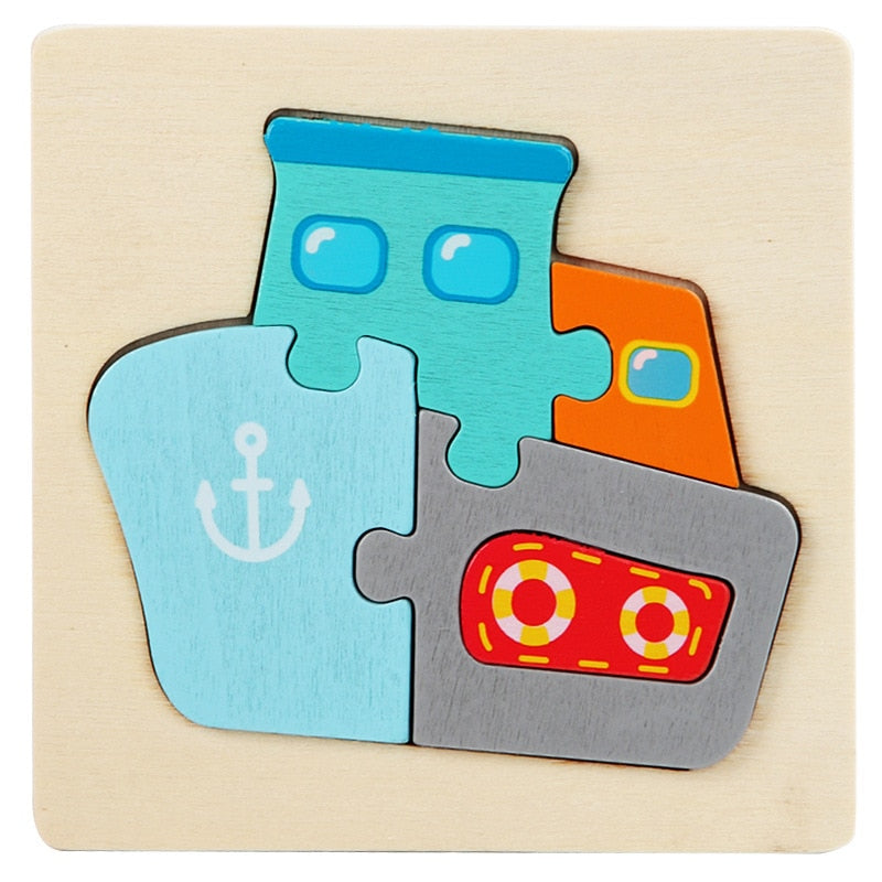 Kids Colorful 3D Jigsaw Puzzle/Educational Toys childrensterritory