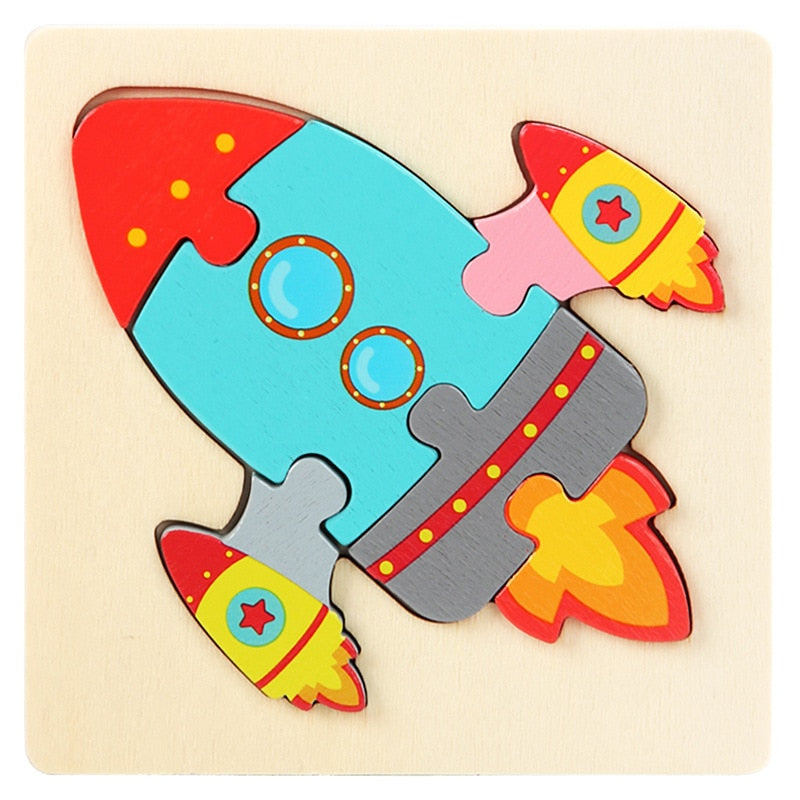 Kids Colorful 3D Jigsaw Puzzle/Educational Toys childrensterritory
