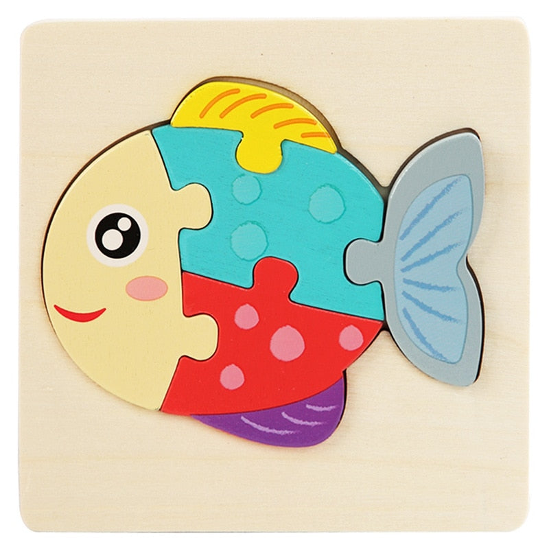 Kids Colorful 3D Jigsaw Puzzle/Educational Toys childrensterritory