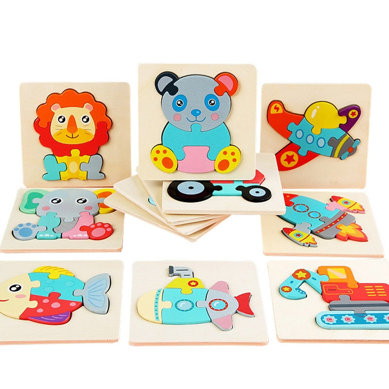 Kids Colorful 3D Jigsaw Puzzle/Educational Toys childrensterritory
