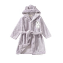 Kids Cute Cartoon Pattern Hooded Robes/Flannel Night-Robe childrensterritory