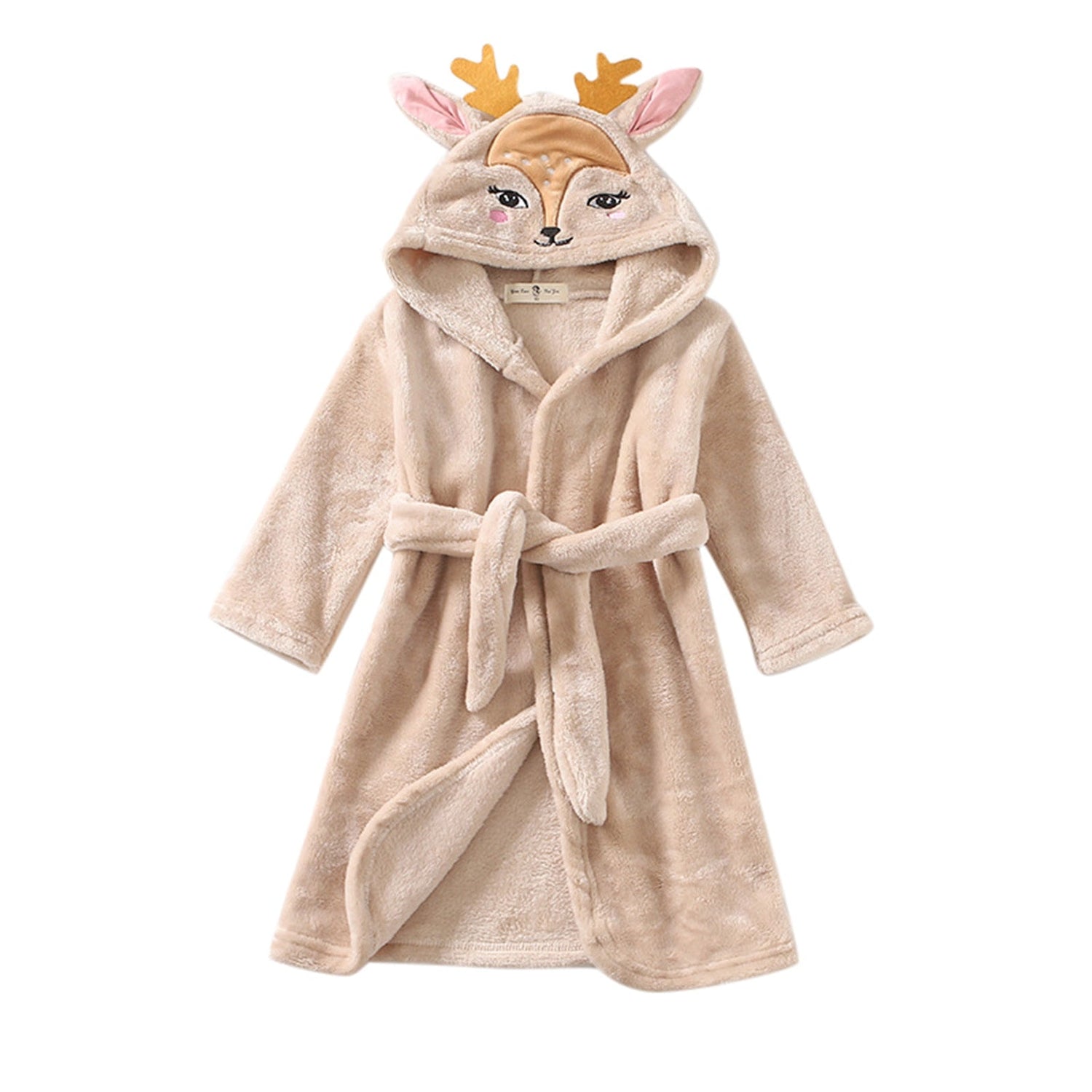 Kids Cute Cartoon Pattern Hooded Robes/Flannel Night-Robe childrensterritory