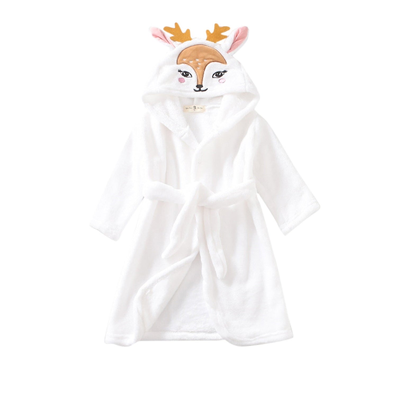 Kids Cute Cartoon Pattern Hooded Robes/Flannel Night-Robe childrensterritory