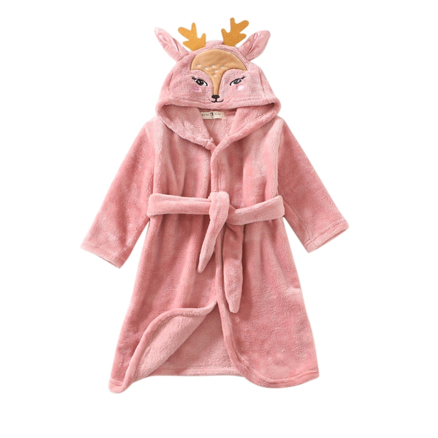 Kids Cute Cartoon Pattern Hooded Robes/Flannel Night-Robe childrensterritory