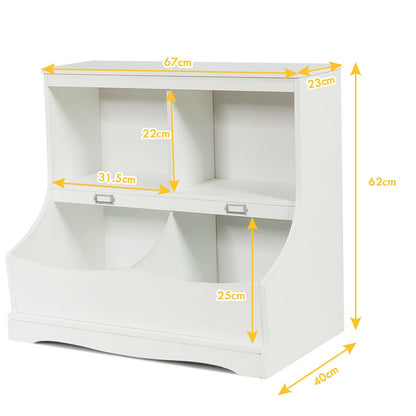Kids Floor Cabinet Multi-Functional Bookcase childrensterritory