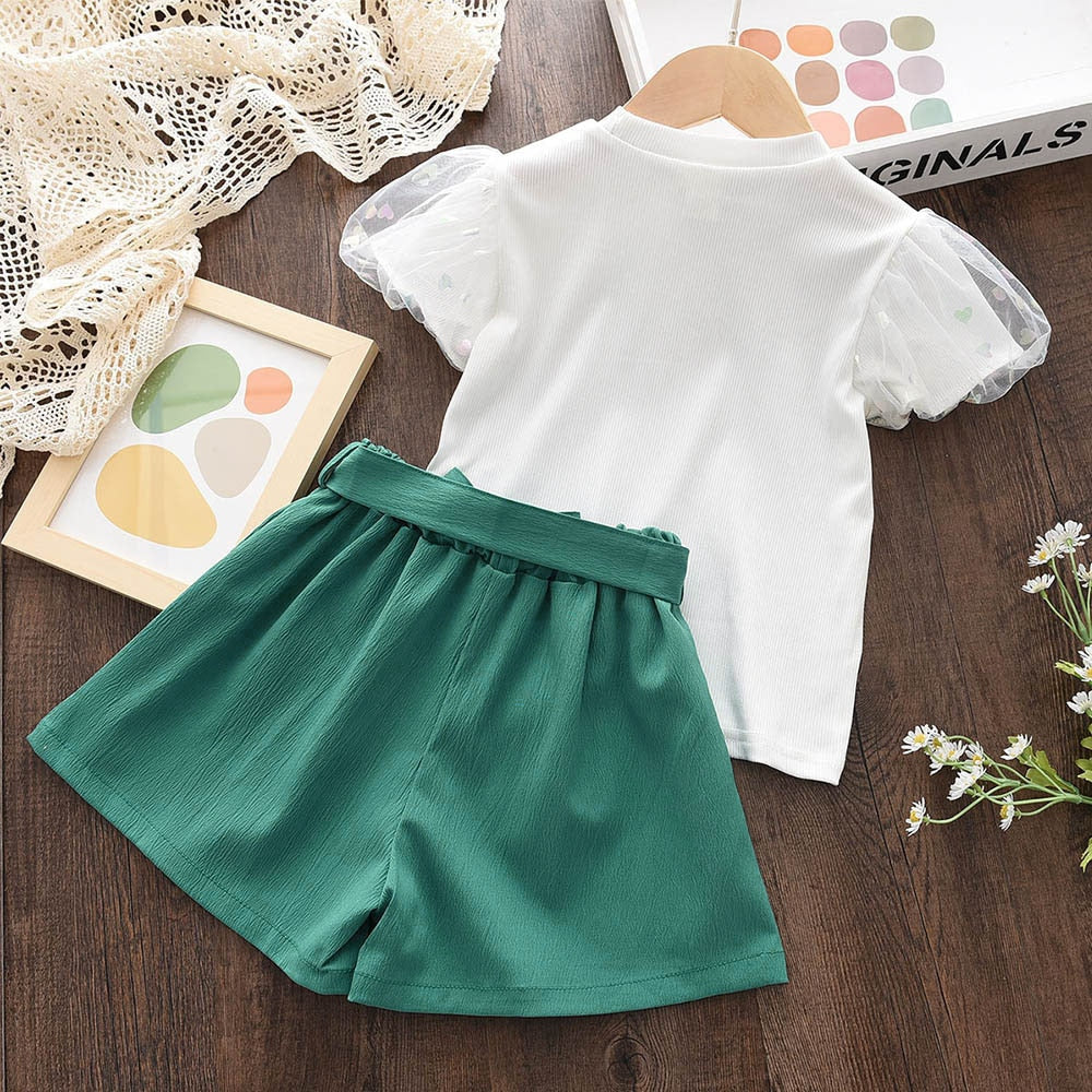 Kids Girl Casual 2Pcs Summer Clothes Set childrensterritory