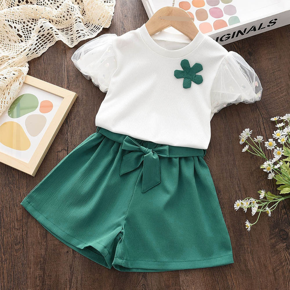 Kids Girl Casual 2Pcs Summer Clothes Set childrensterritory