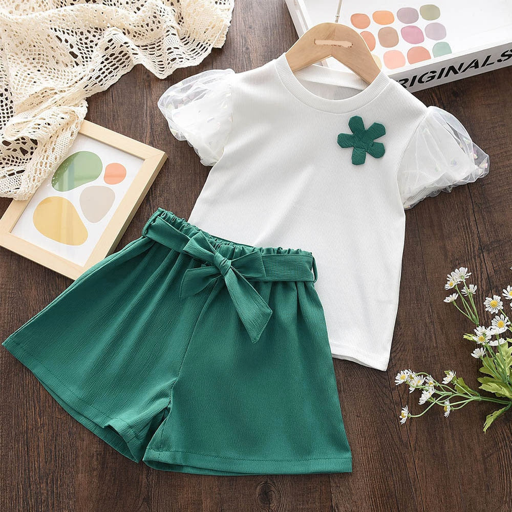 Kids Girl Casual 2Pcs Summer Clothes Set childrensterritory