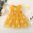 Kids Girl Flowers Print Summer Party Dresses childrensterritory