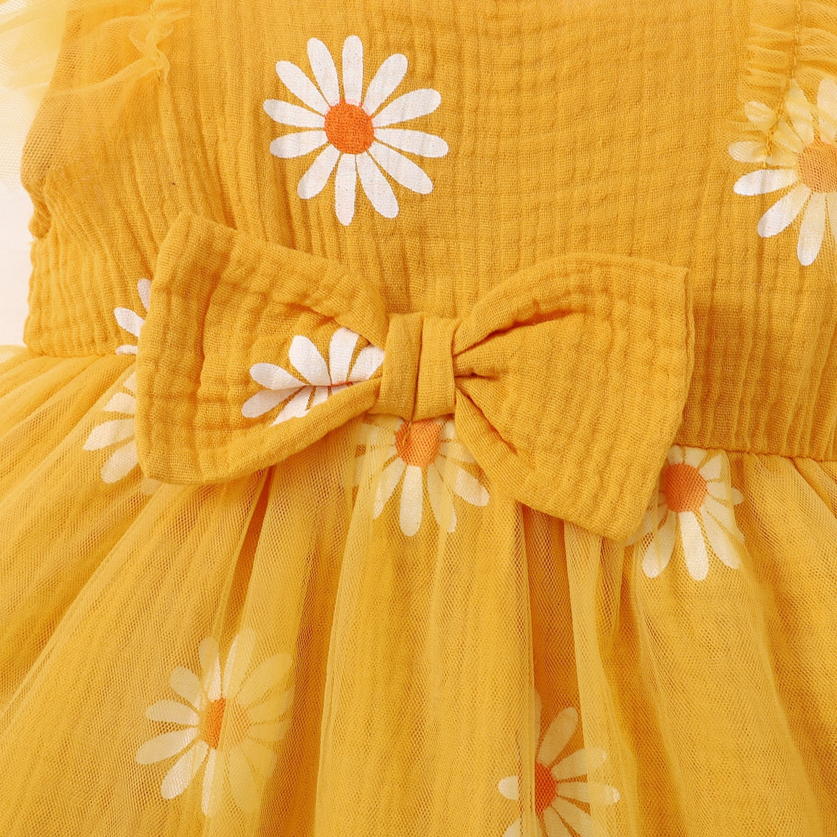 Kids Girl Flowers Print Summer Party Dresses childrensterritory