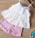 Kids Girls 2Pcs Cotton Outfit Set for Summer childrensterritory