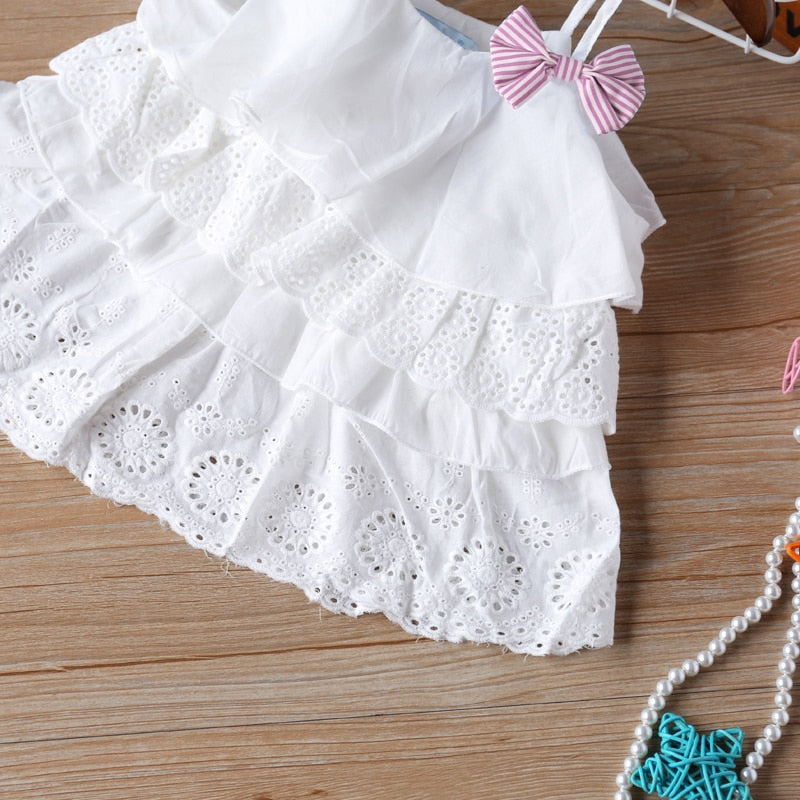 Kids Girls 2Pcs Cotton Outfit Set for Summer childrensterritory