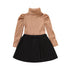 Kids Girls 2Pcs Turtleneck Knitwear & Pleated Skirt Set childrensterritory