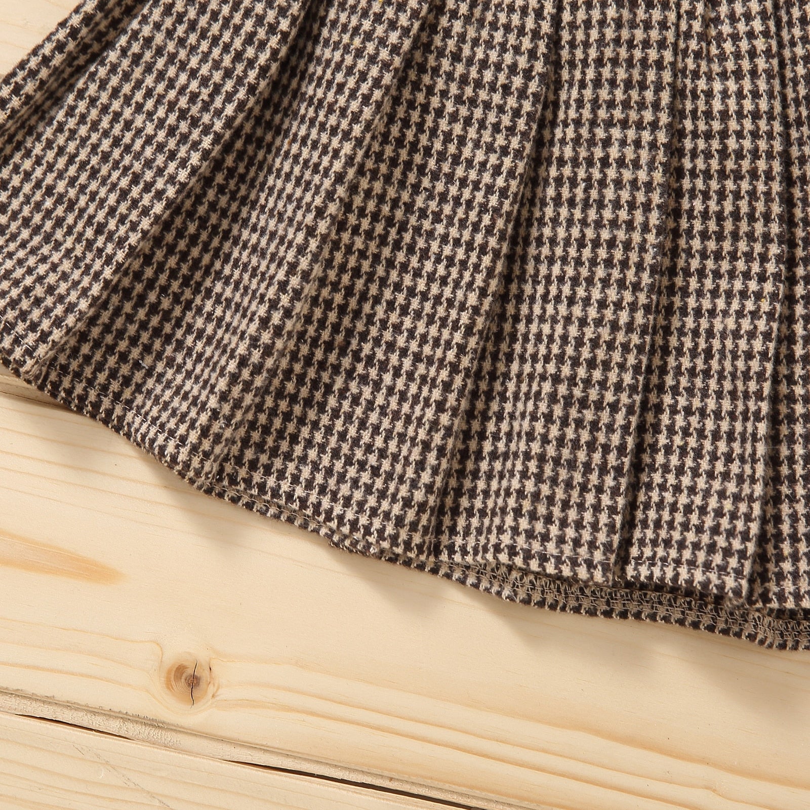Kids Girls 2Pcs Turtleneck Knitwear &amp; Pleated Skirt Set childrensterritory