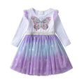 Kids Girls Butterfly Sequins Princess Dress childrensterritory