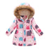 Kids Girls Fur Collar Hooded Winter Parka/Jacket childrensterritory