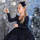 Kids Girls Glitter Sequin Pageant Party Gown childrensterritory