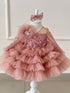 Kids Girls Glitter Sequin Puffy Princess Dresses childrensterritory