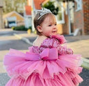 Kids Girls Glitter Sequin Puffy Princess Dresses childrensterritory