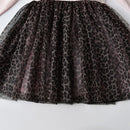 Kids Girls Leopard Gauze Skirt Party Dress/Ball Gowns childrensterritory