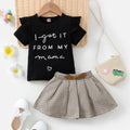 Kids Girls Print Top + Lattice Skirt 2Pcs Dress childrensterritory