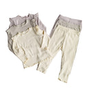 Kids Girls Ruffle Pajamas Sets/Solid Long Sleeve Sleepwear Set childrensterritory