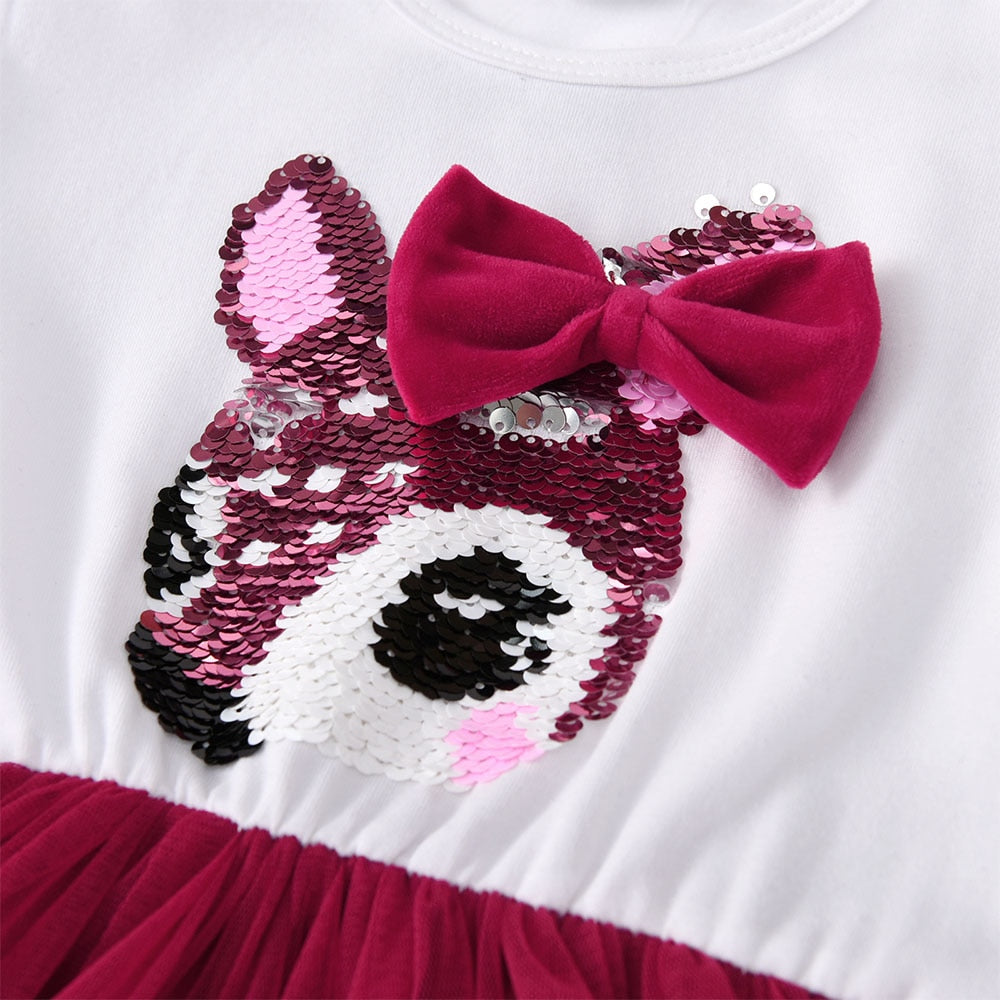 Kids Girls Sequins Tutu Birthday/Christmas Party Dress childrensterritory