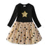 Kids Girls Star Sequins Princess Party Dress childrensterritory