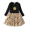 Kids Girls Star Sequins Princess Party Dress childrensterritory