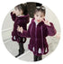 Kids Girls Thick Warm Long Style Fur Collar Outerwear childrensterritory