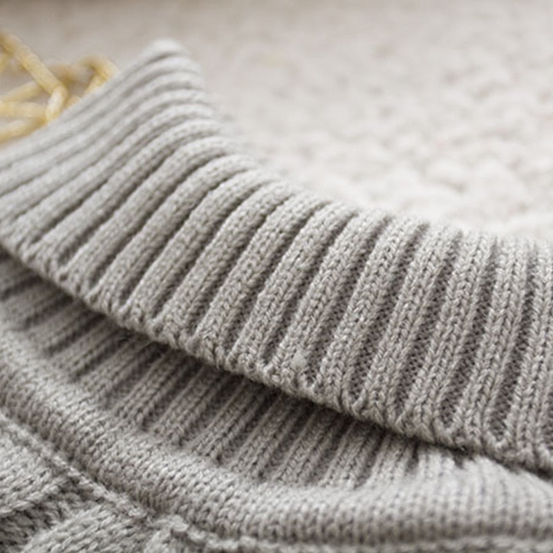 Kids Girls Tricots Turtleneck Pullover/Sweaters childrensterritory